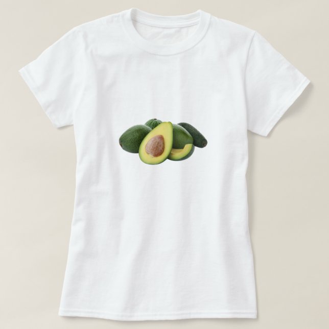 Camiseta O abacate delicioso está aqui (Frente do Design)