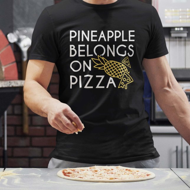 Camiseta O Abacaxi Pertence À Pizza (Criador carregado)