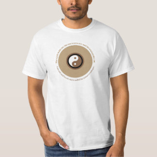 Camiseta O Abraço da Natureza, o Mau da Terra Marrom, Yin Y