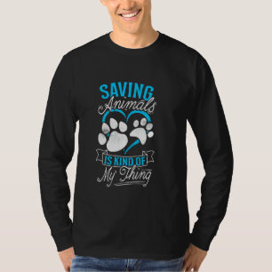 Camiseta O Abrigo De Salvamento De Animais É Tipo O Meu