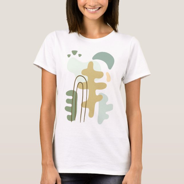 Camiseta O Abstrato da Floresta Moderna (Frente)
