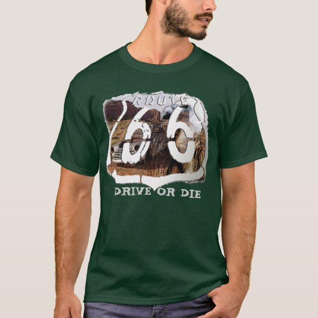 Camiseta o abutre 66 do deserto, MOVIMENTAÇÃO OU MORRE (Frente)