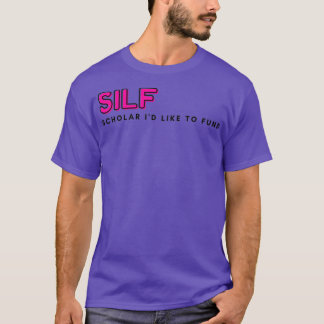 Camiseta O acadêmico SILF Ix27d gosta de bancar rosa