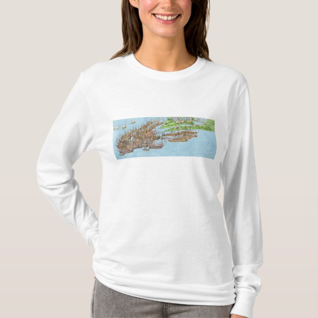 Camiseta O acampamento das forças inglesas (Frente)