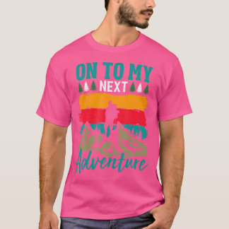 Camiseta O Acampamento De Retro Ao Exterior Aproxima-Se Ao