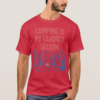 Camiseta O acampamento é a minha estação favorita Camper Ac