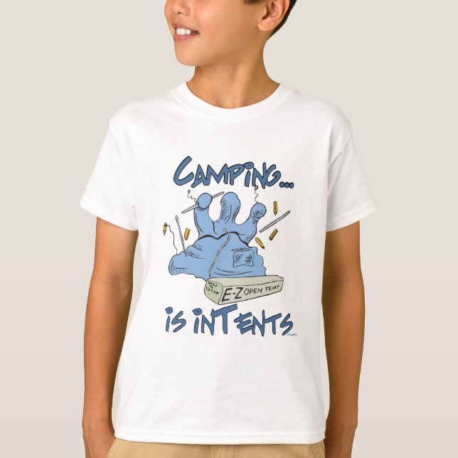 Camiseta O acampamento é intenção (Frente)