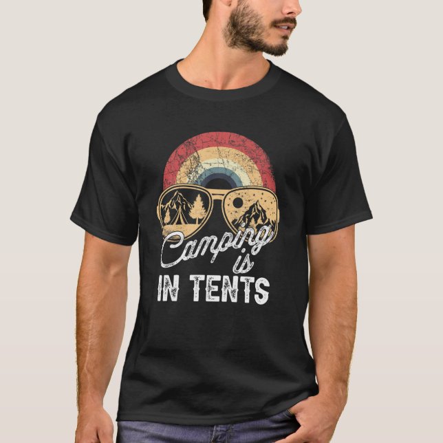 Camiseta O acampamento é intenção (Frente)
