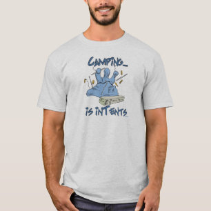 Camiseta O acampamento é intenção