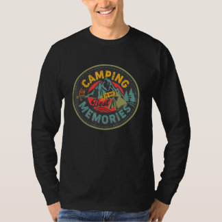 Camiseta O Acampamento É Minhas Melhores Memórias Viagens a