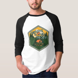 Camiseta O acampamento é o Recesso dos Adultos, Vamos Brinc