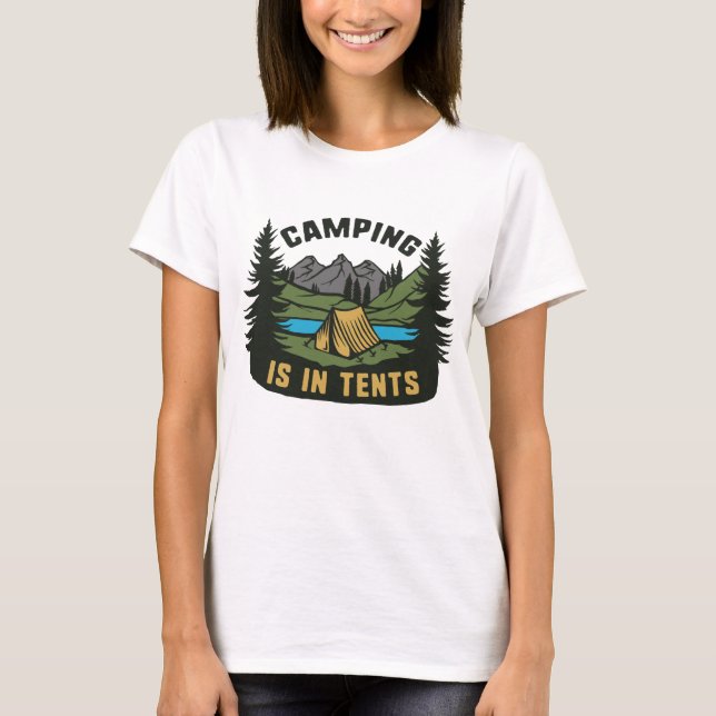 Camiseta O Acampamento Está Em Tendas (Frente)