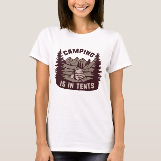 Camiseta O Acampamento Está Em Tendas (Frente)