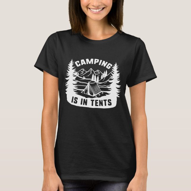 Camiseta O Acampamento Está Em Tendas (Frente)