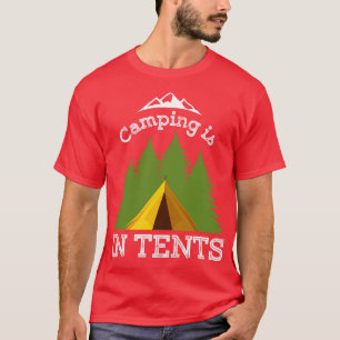Camiseta O Acampamento Está Em Tendas 2