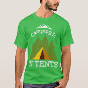 Camiseta O Acampamento Está Em Tendas 2