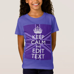 Camiseta O acento roxo mantem a calma e o seu texto Union