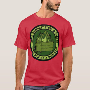 Camiseta O Aço Mais Forjado é Forjado no Fogo de uma Boca