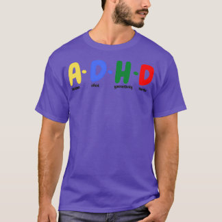 Camiseta O ADHD é uma excelente conscientização para o ADHD