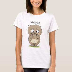 Camiseta O adorável e adorável desenho do hamster