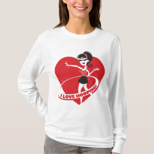 Camiseta O adulto da diva de Hooping & caçoa todos os