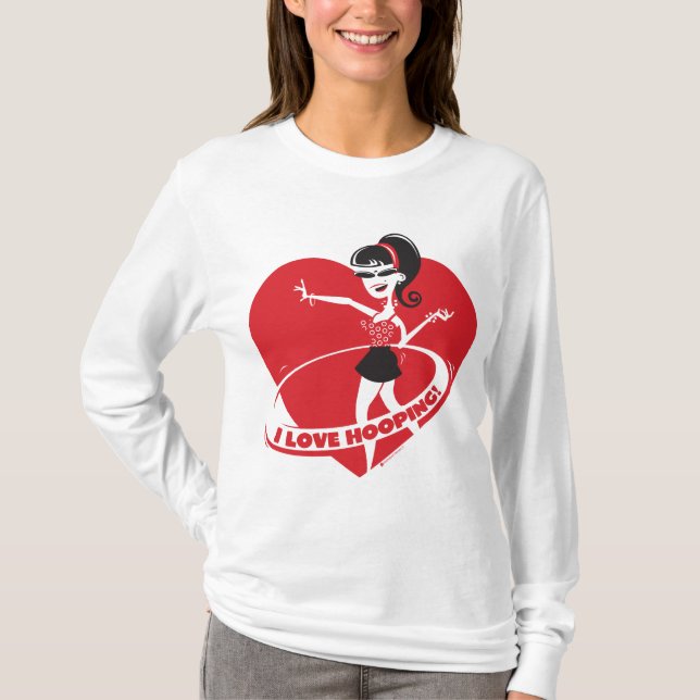 Camiseta O adulto da diva de Hooping & caçoa todos os (Frente)