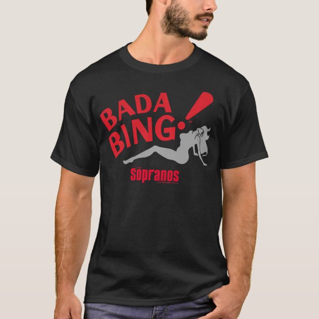 Camiseta O Adulto Sopranos Bada Bing (Frente)