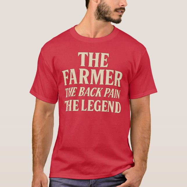 CAMISETA O AGRICULTOR A DOR DE TRÁS A LENDA (Frente)