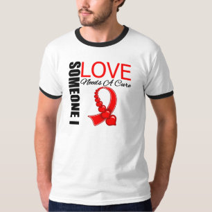 Camiseta O AIDS alguém amor de I precisa uma cura