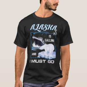 Camiseta O Alasca está chamando e eu preciso ir cruzando