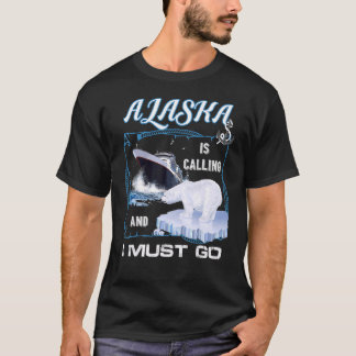 Camiseta O Alasca está chamando e eu preciso ir cruzando