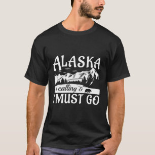 Camiseta O Alaska Está Ligando E Eu Preciso Ir Engraçado To