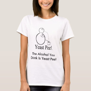 Camiseta O álcool (cerveja) que você bebe é xixi do