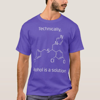 Camiseta O álcool é uma solução