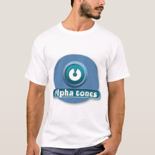 Camiseta o alfa tonifica o logotipo