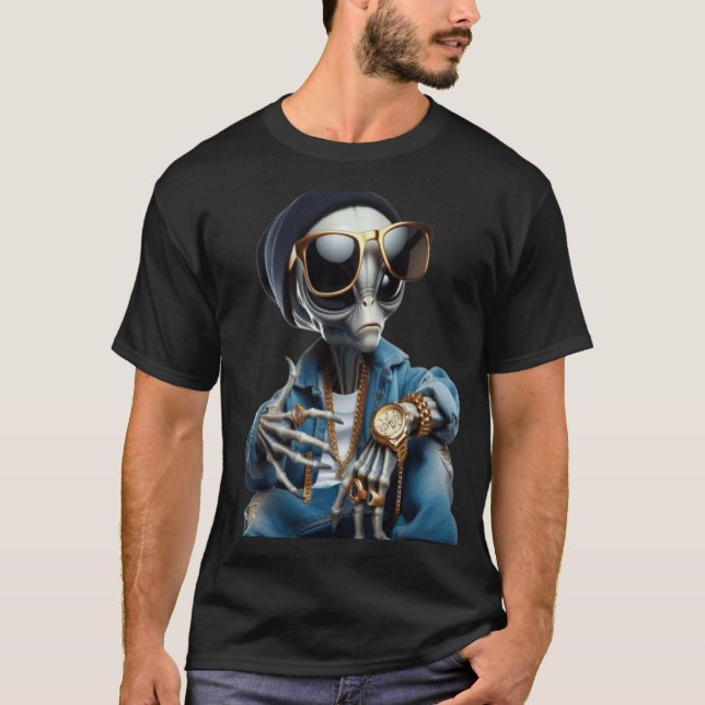 Camiseta O Alien funky (Frente)