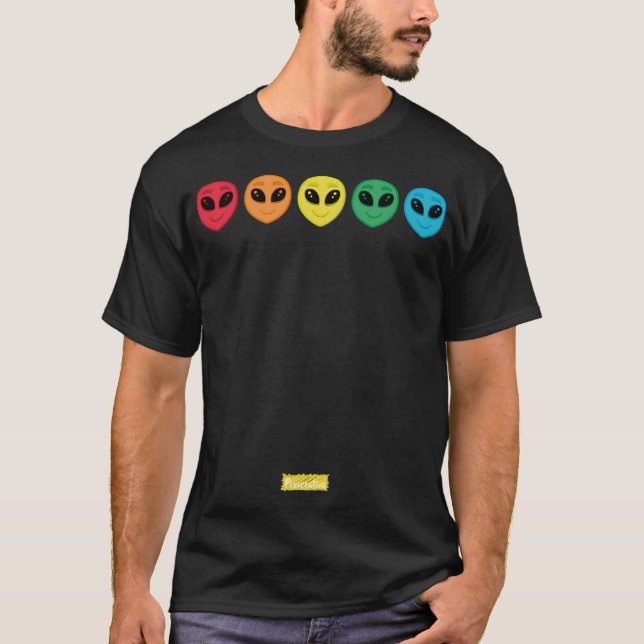 Camiseta O Alien Multicolorido (Frente)