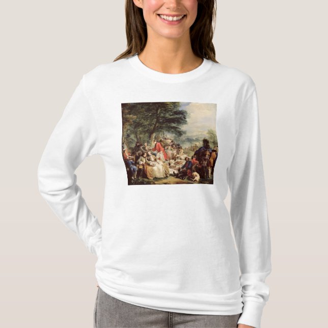 Camiseta O almoço da caça, 1737 (Frente)