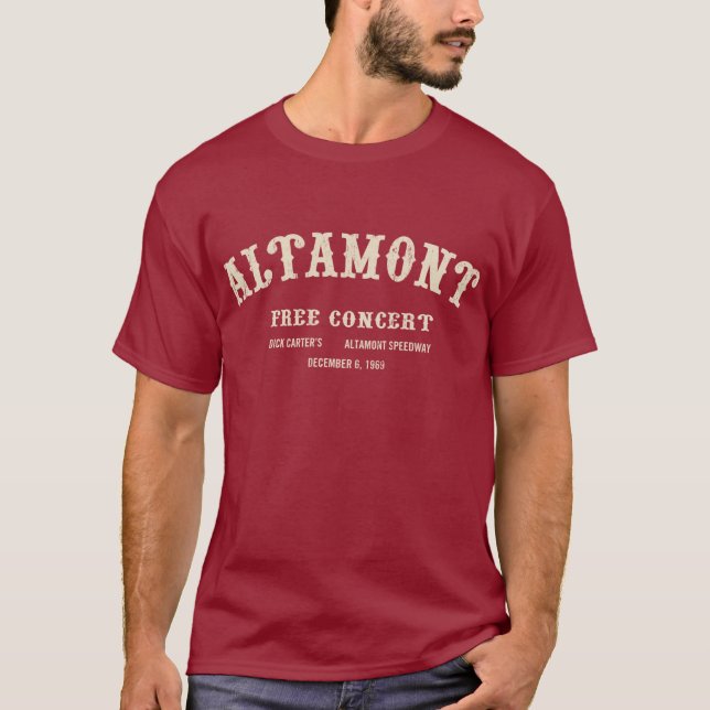 Camiseta o altamont livra o concerto (Frente)