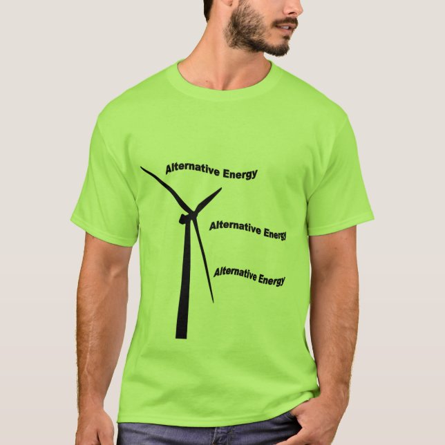Camiseta O alternativo Energia-vai t-shirt verde (Frente)