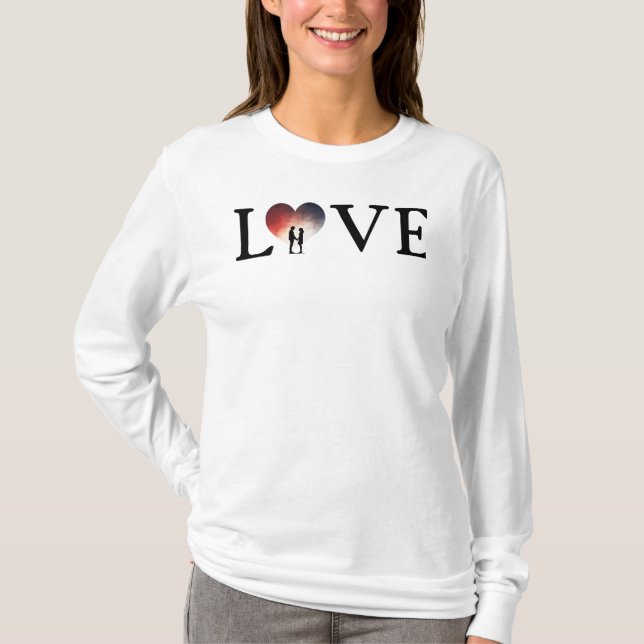 Camiseta O amanhecer do amor (Frente)