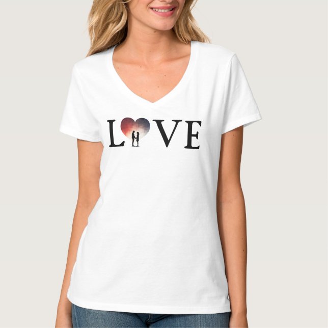 Camiseta O amanhecer do amor (Frente)