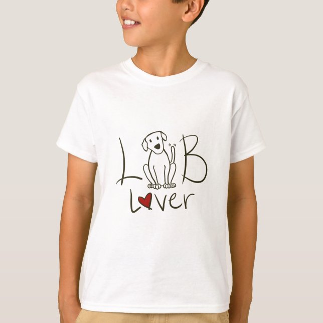 Camiseta O amante do laboratório caçoa o TShirt (Frente)