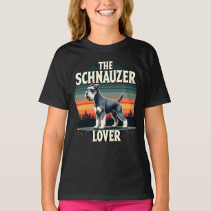 Camiseta O Amante do Schnauzer - Design Retro de Cachorro