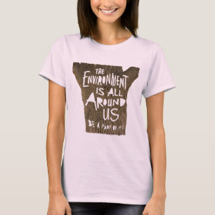 Camiseta O AMBIENTE é toda em torno dos E.U. seja uma part