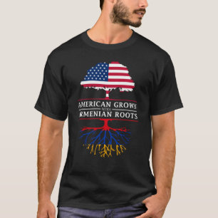 Camiseta O americano crescido com Aermenian enraíza