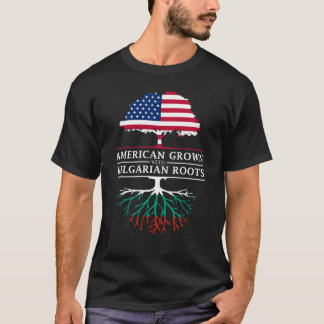 Camiseta O americano crescido com búlgaro enraíza