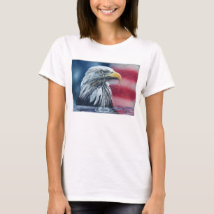 Camiseta O americano Eagle Weeps para o t-shirt das