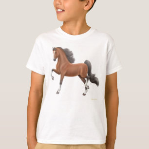 Camiseta O americano Saddlebred caçoa o t-shirt