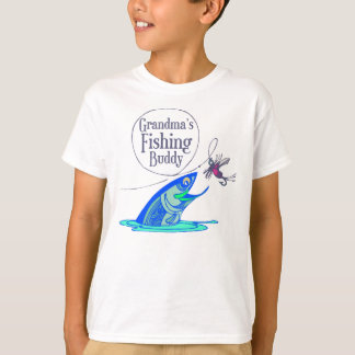 Camiseta O amigo da pesca da avó caçoa t-shirt